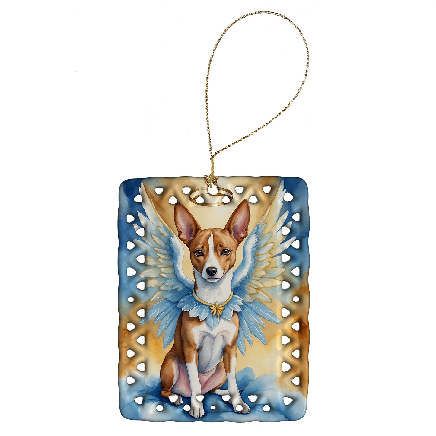 Buy this Basenji My Angel Porcelain Ornament