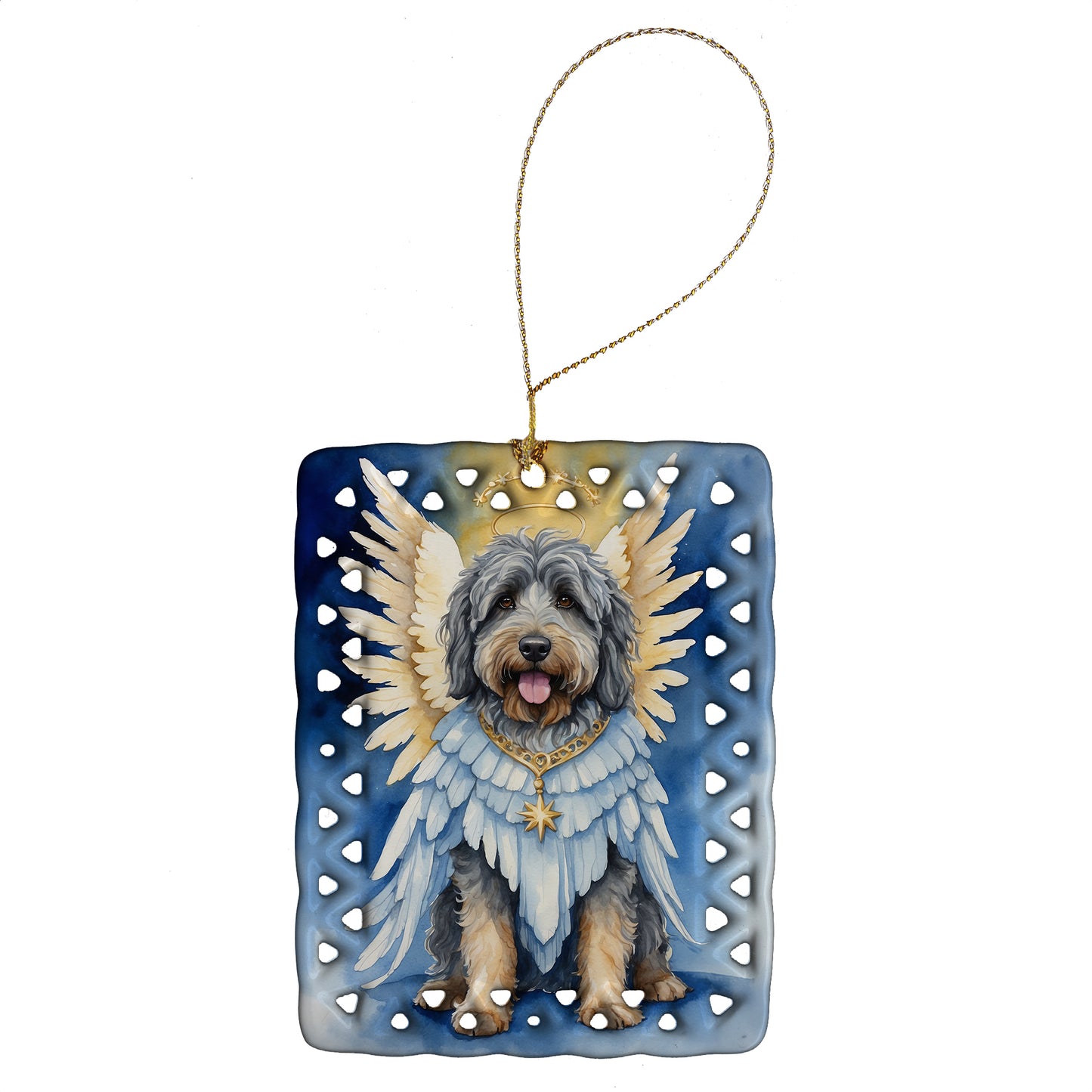 Buy this Bergamasco Sheepdog My Angel Porcelain Ornament