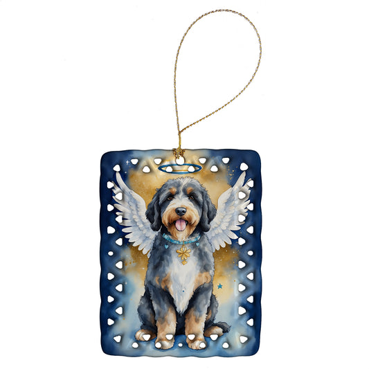 Buy this Bernedoodle My Angel Porcelain Ornament