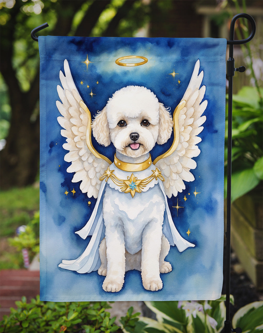 Bichon Frise My Angel Garden Flag