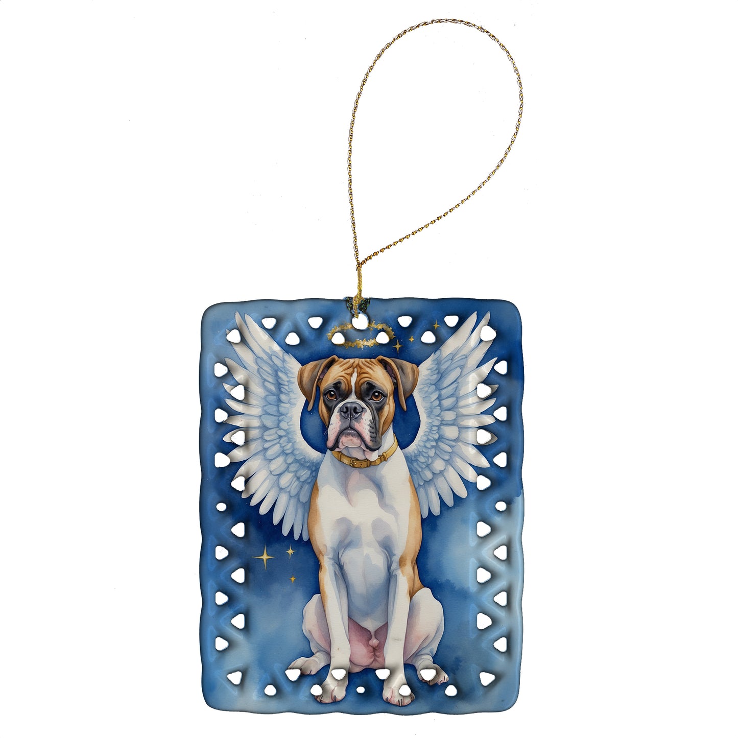 Buy this Boxer My Angel Porcelain Ornament