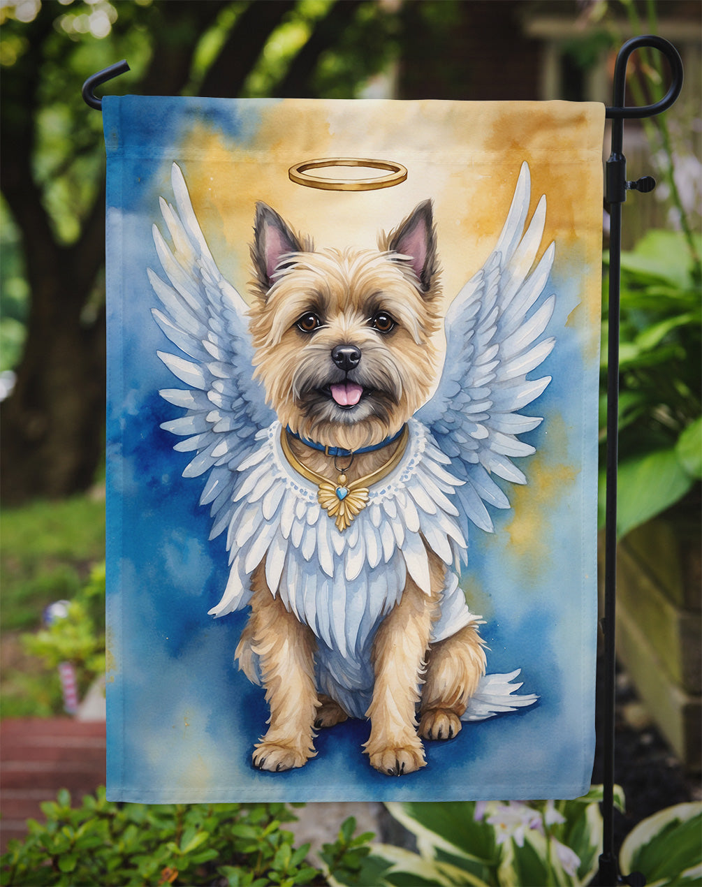 Cairn Terrier My Angel Garden Flag