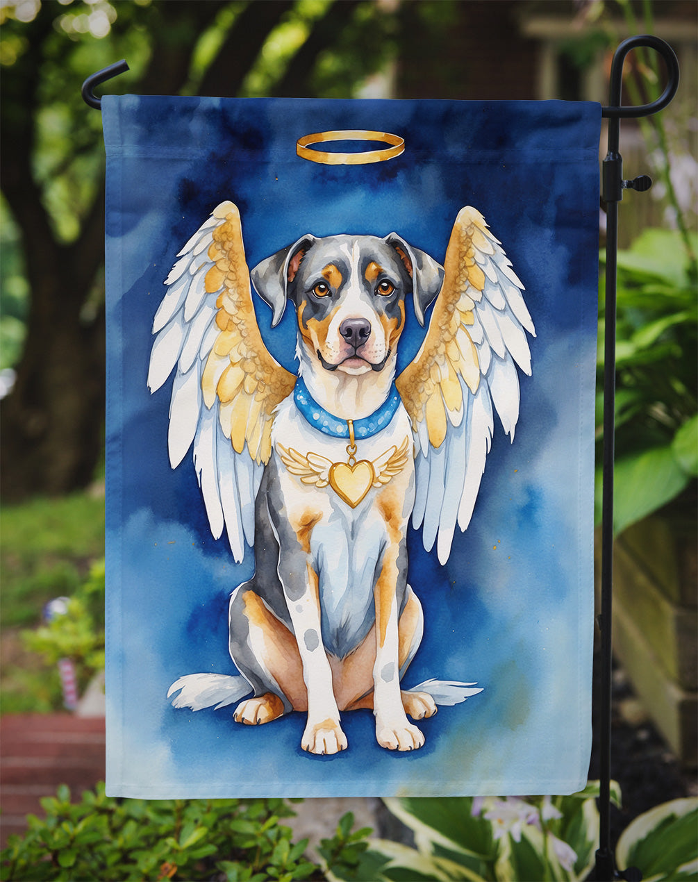 Catahoula My Angel Garden Flag