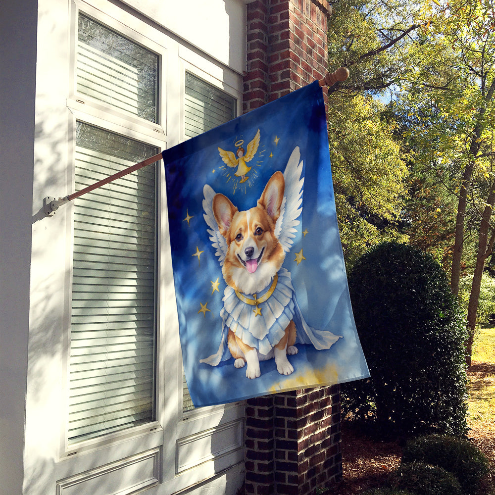 Corgi My Angel House Flag