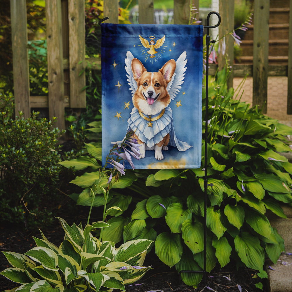 Corgi My Angel Garden Flag