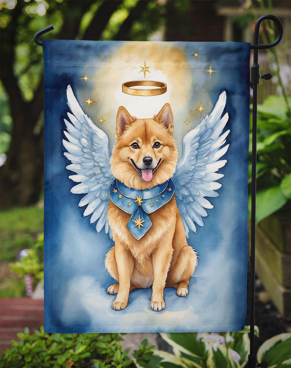 Finnish Spitz My Angel Garden Flag