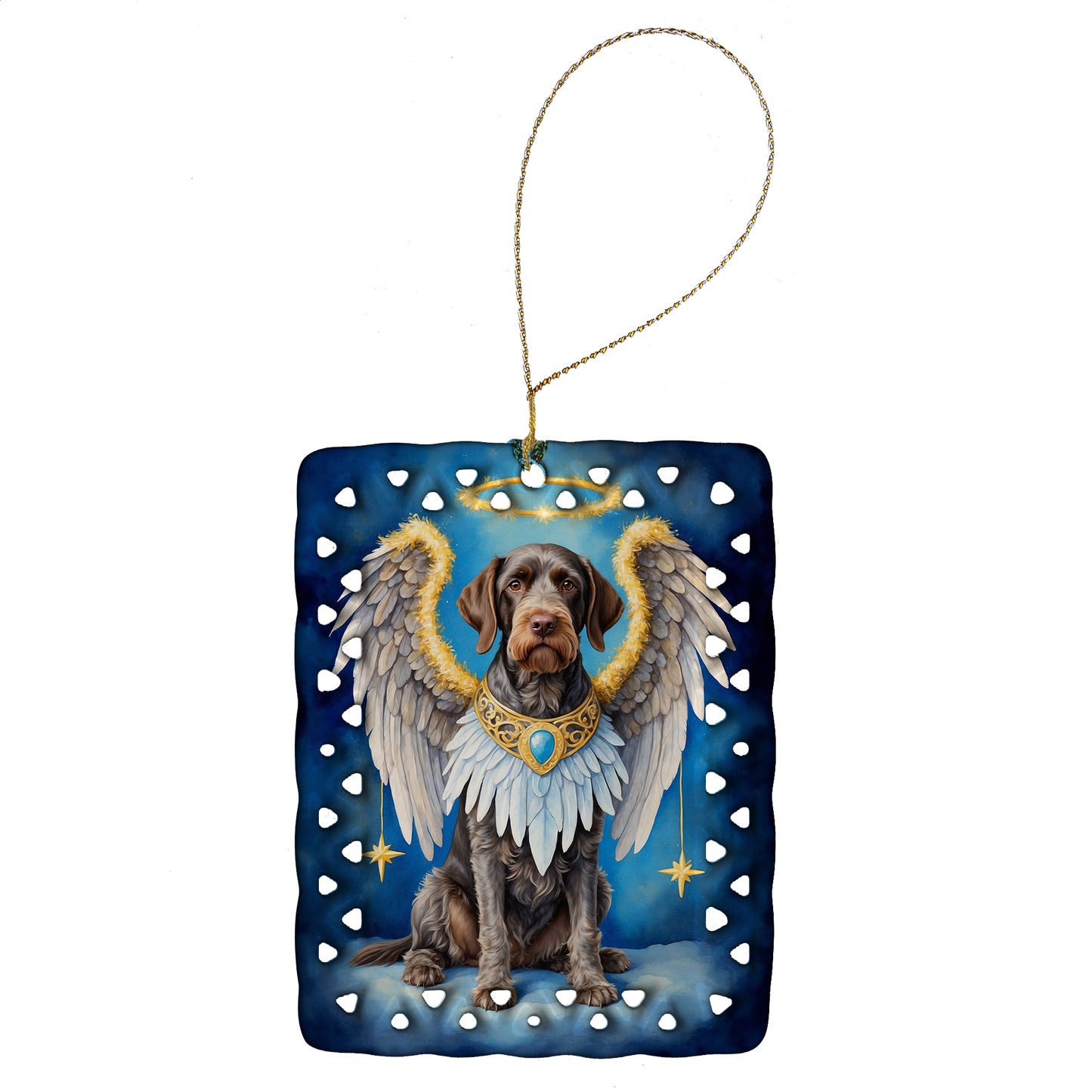 Buy this German Wirehaired Pointer My Angel Porcelain Ornament