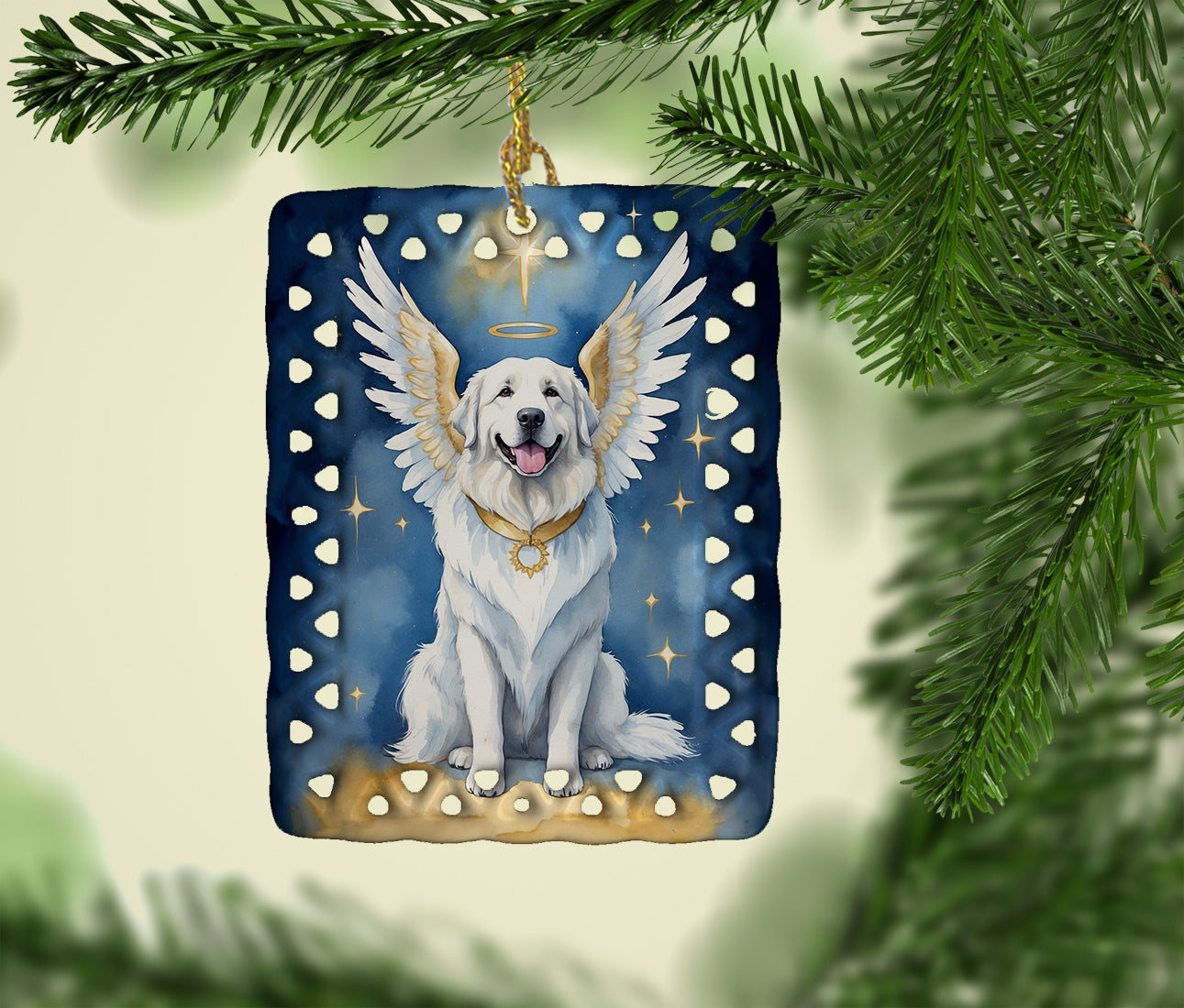 Great Pyrenees My Angel Porcelain Ornament