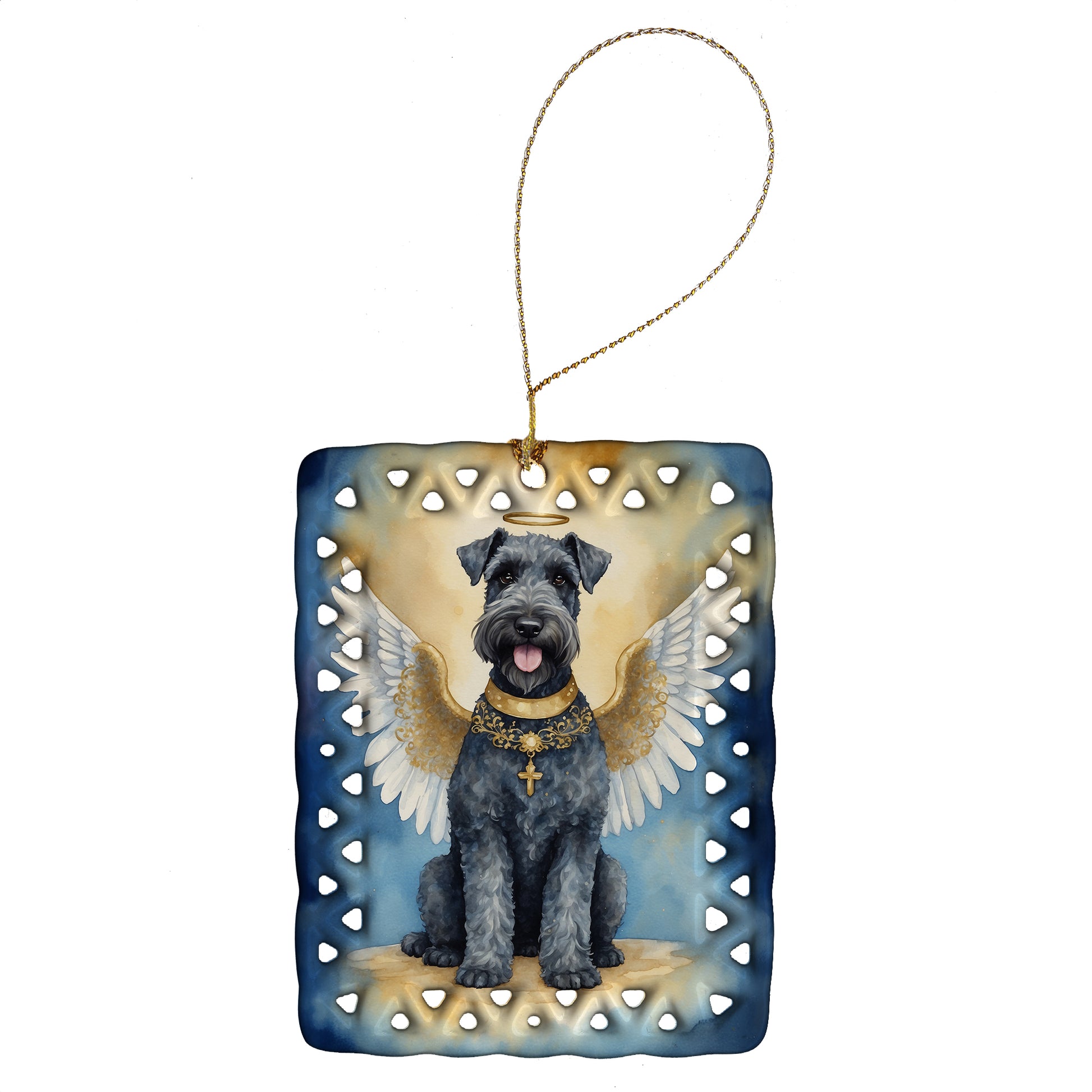 Buy this Kerry Blue Terrier My Angel Porcelain Ornament