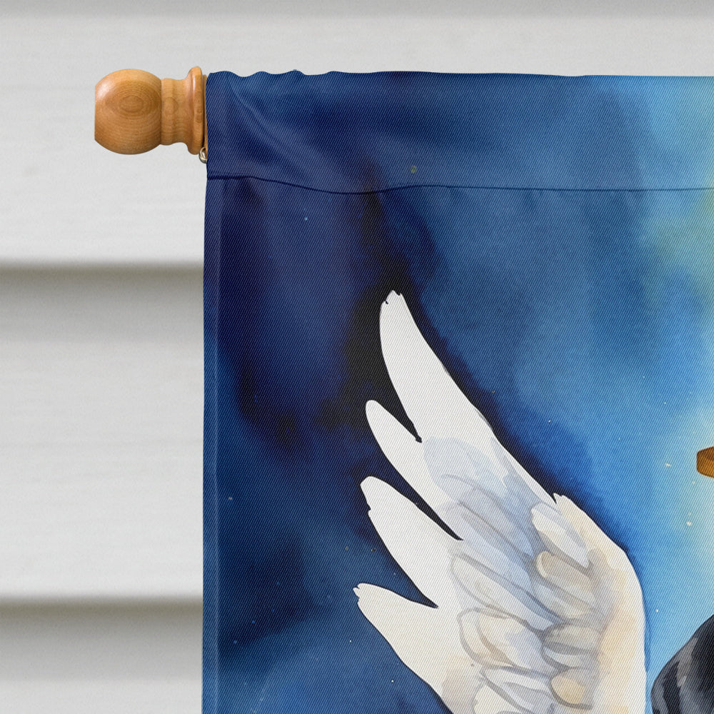 Black Labrador Retriever My Angel House Flag