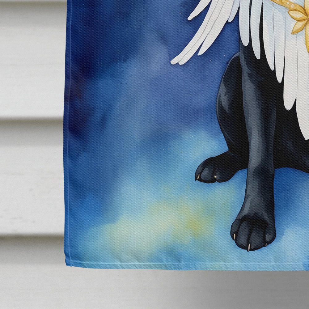 Black Labrador Retriever My Angel House Flag