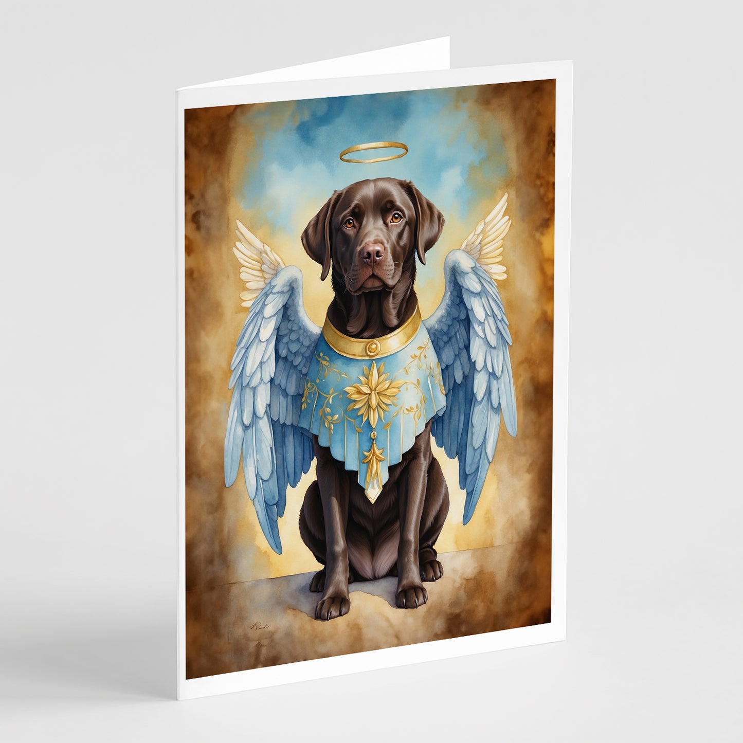 Buy this Chocolate Labrador Retriever My Angel Greeting Cards Pack of 8