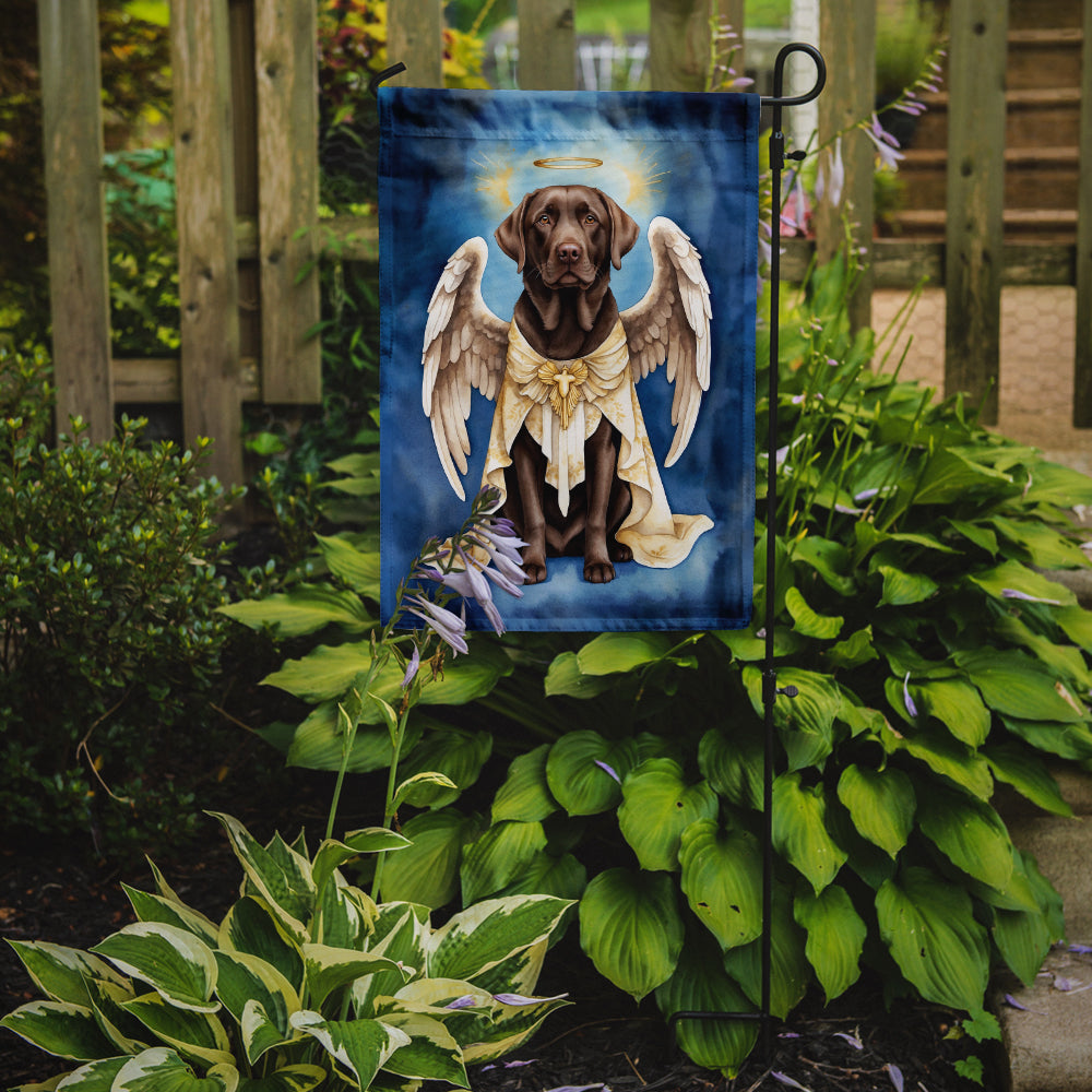 Chocolate Labrador Retriever My Angel Garden Flag