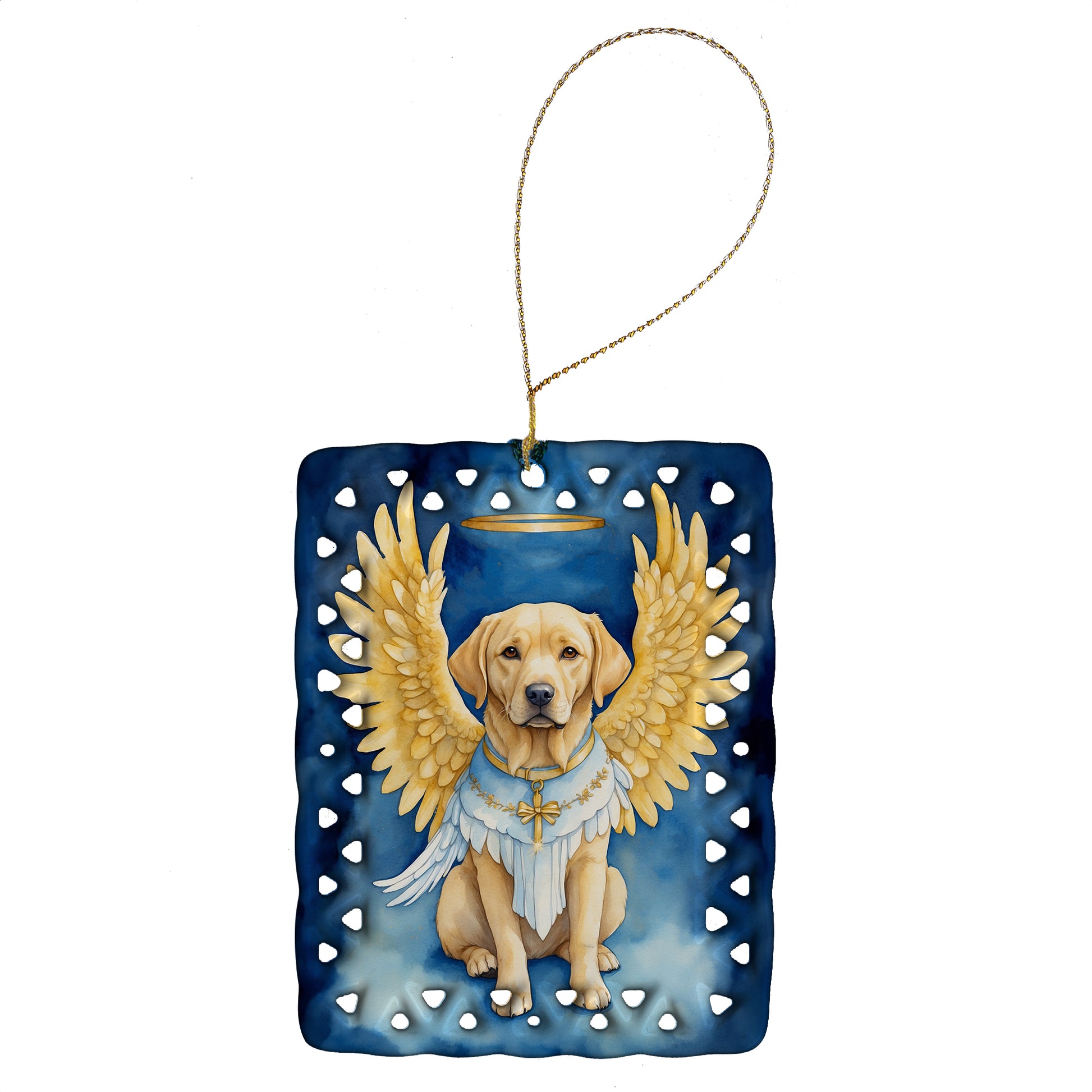 Buy this Yellow Chocolate Labrador Retriever My Angel Porcelain Ornament