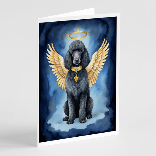 Buy this Black Poodle My Angel Greeting Cards Pack of 8