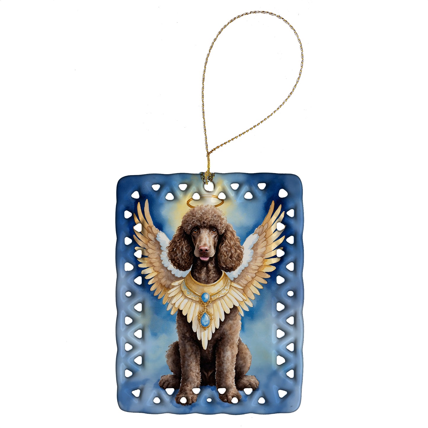 Buy this Chocolate Poodle My Angel Porcelain Ornament