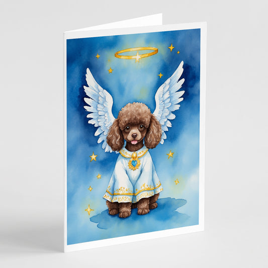 Buy this Chocolate Poodle My Angel Greeting Cards Pack of 8