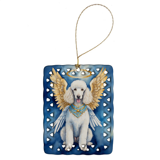 Buy this White Poodle My Angel Porcelain Ornament