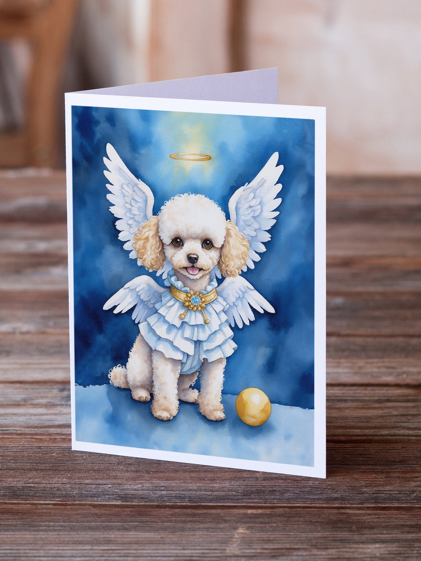 Poodle My Angel Greeting Cards Pack of 8