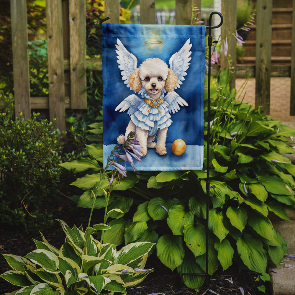 Poodle My Angel Garden Flag