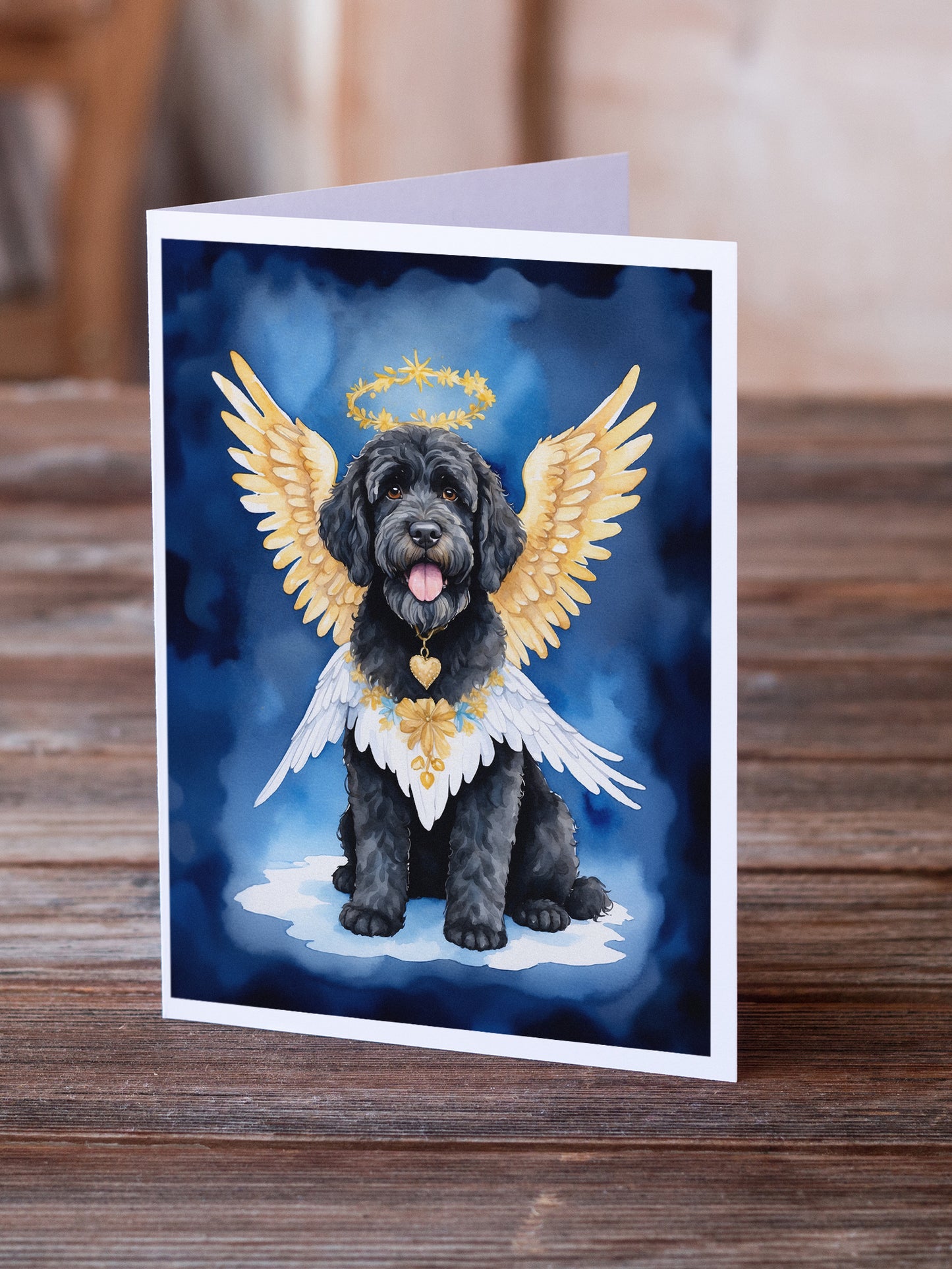 Portuguese Water Dog My Angel Greeting Cards Pack of 8