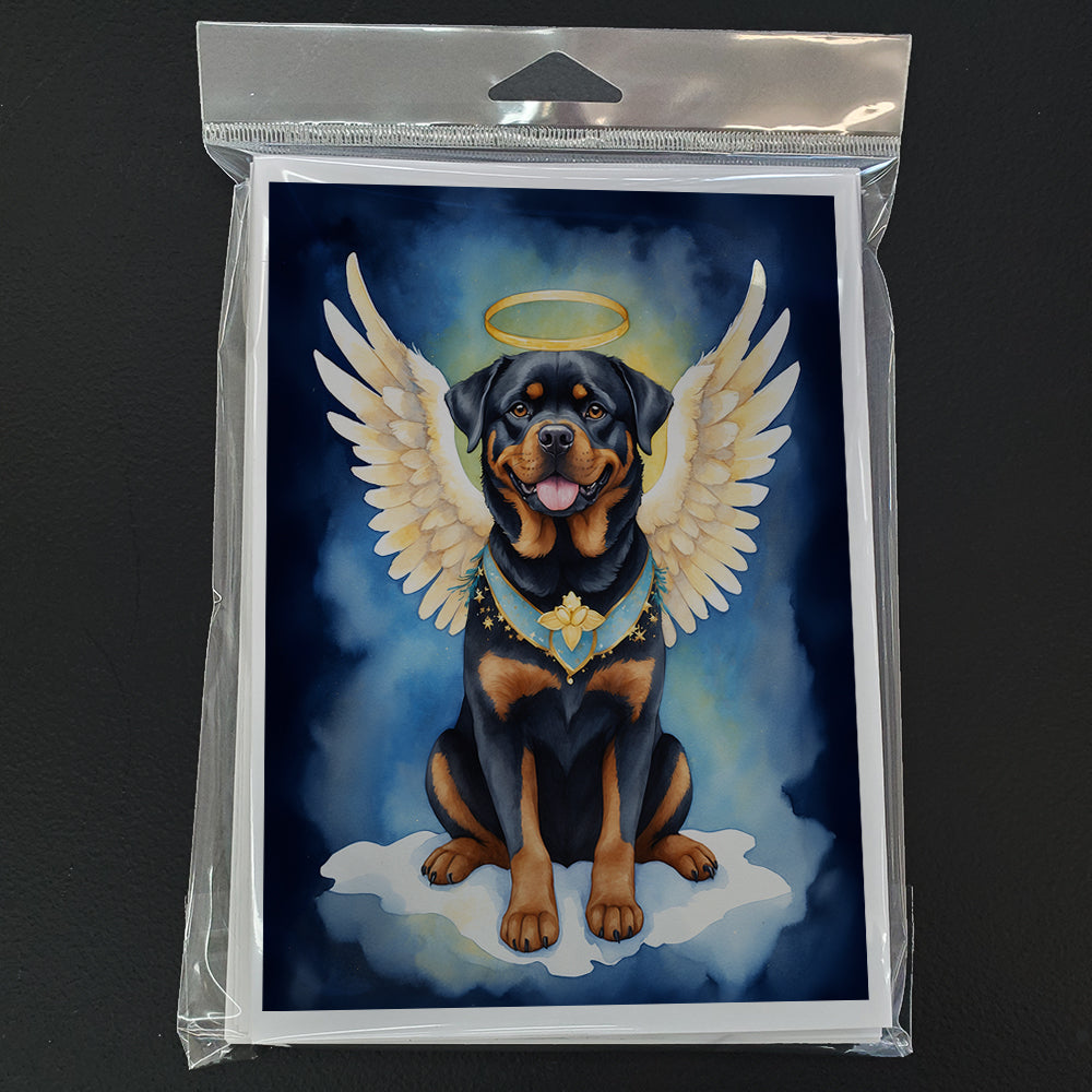 Rottweiler My Angel Greeting Cards Pack of 8