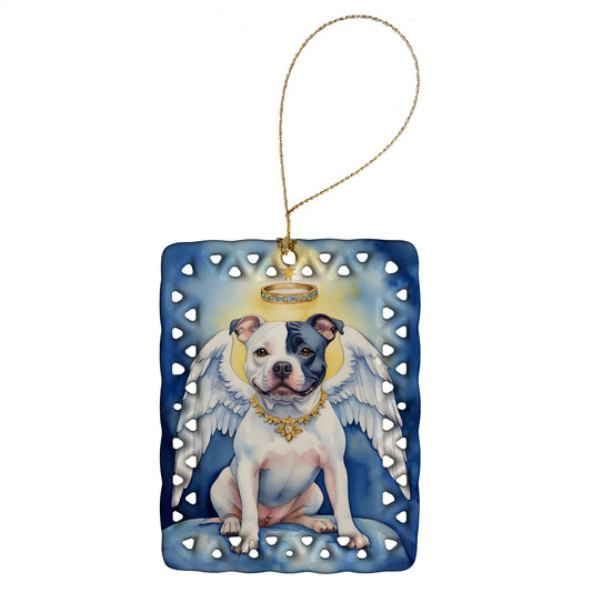 Buy this Staffordshire Bull Terrier My Angel Porcelain Ornament