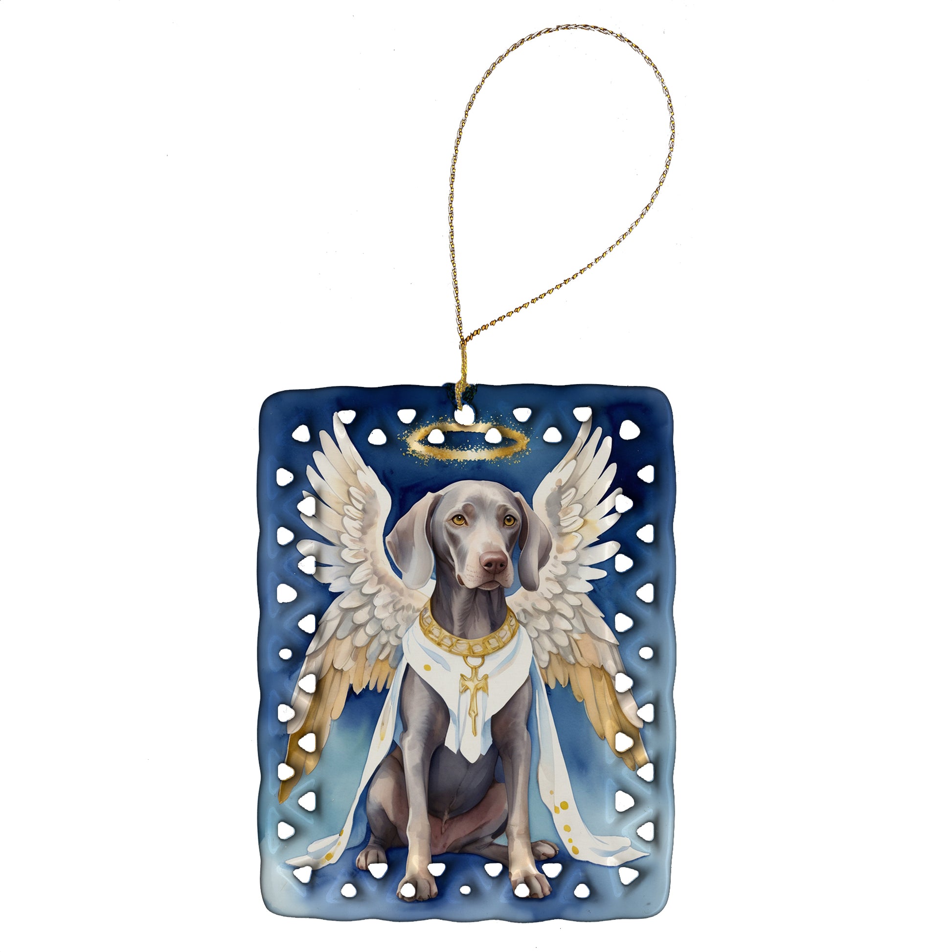 Buy this Weimaraner My Angel Porcelain Ornament