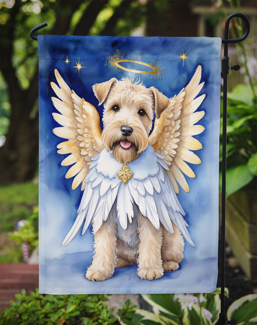 Wheaten Terrier My Angel Garden Flag