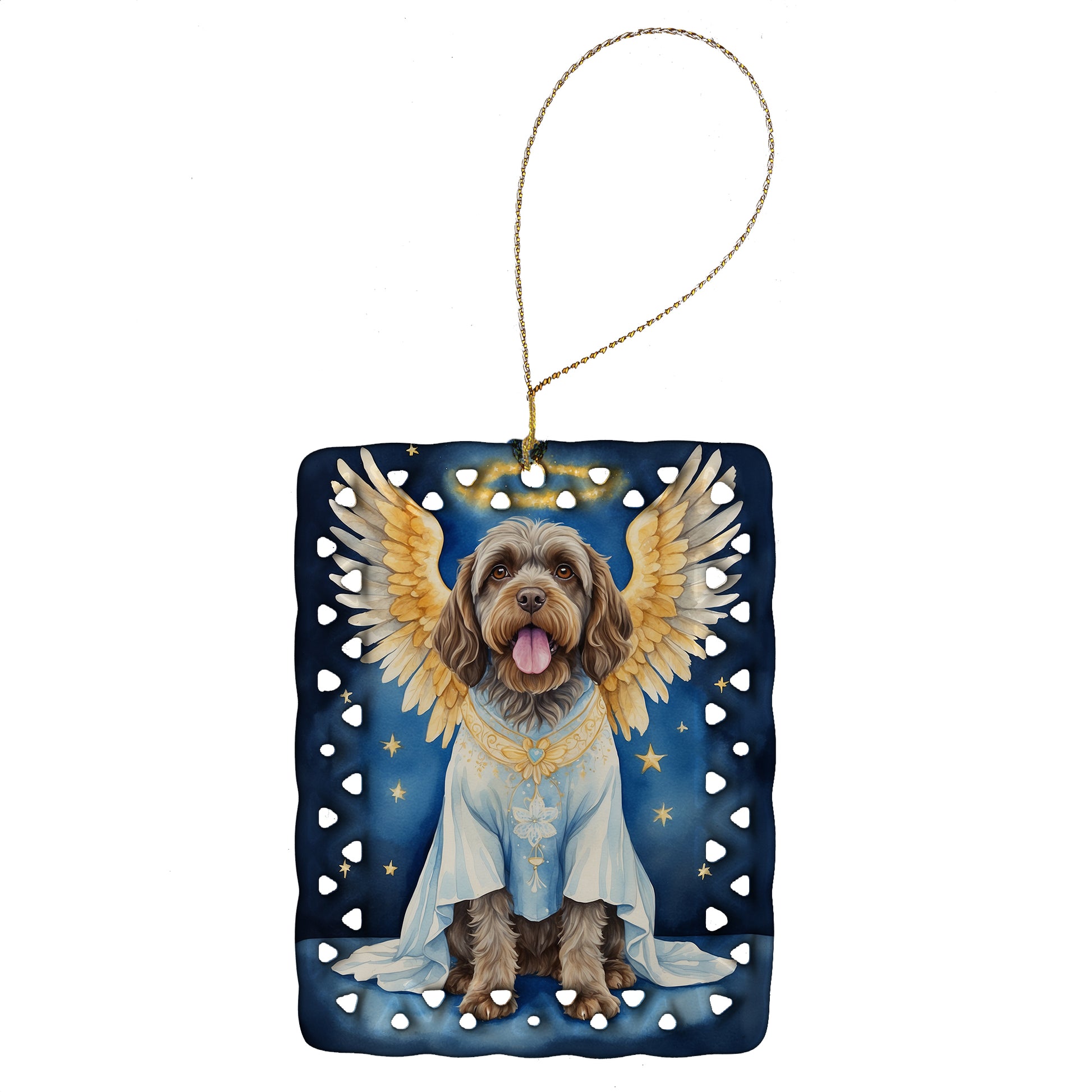 Buy this Wirehaired Pointing Griffon My Angel Porcelain Ornament