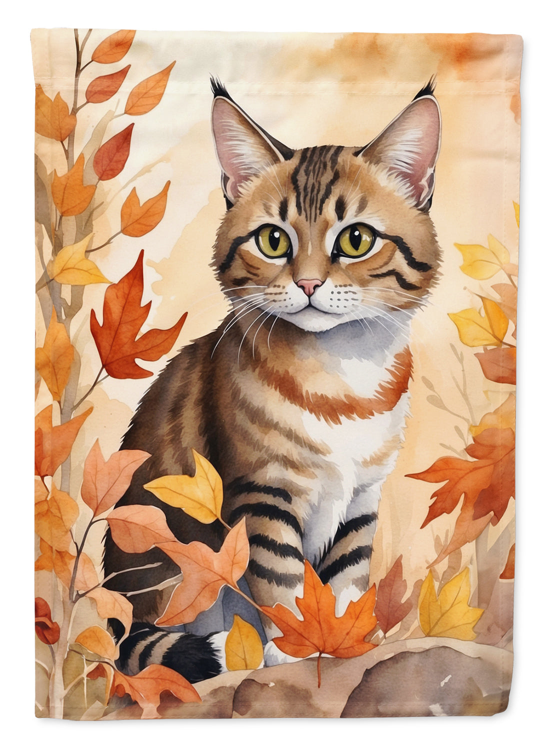 Buy this Owyhee Bob Cat in Fall Leaves Garden Flag