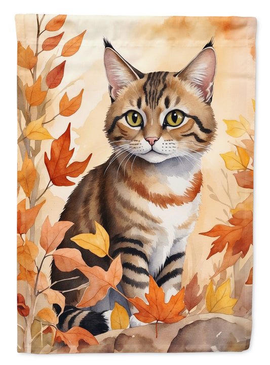 Buy this Owyhee Bob Cat in Fall Leaves Garden Flag