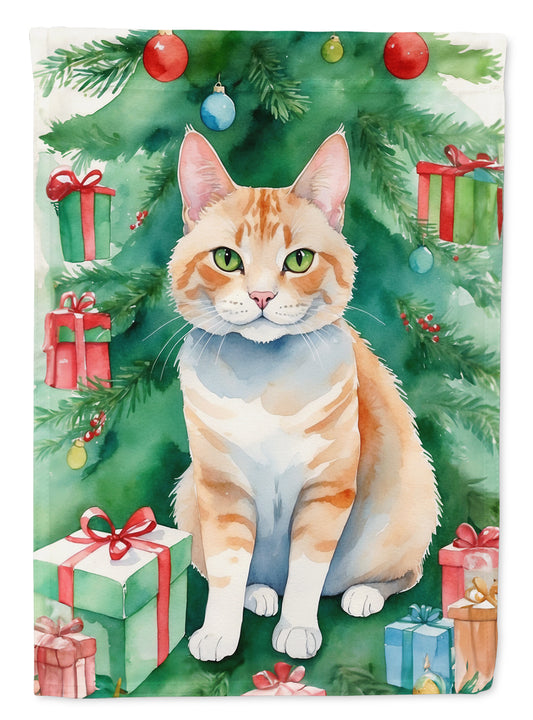 Buy this Ural Rex Cat By the Christmas Tree Garden Flag