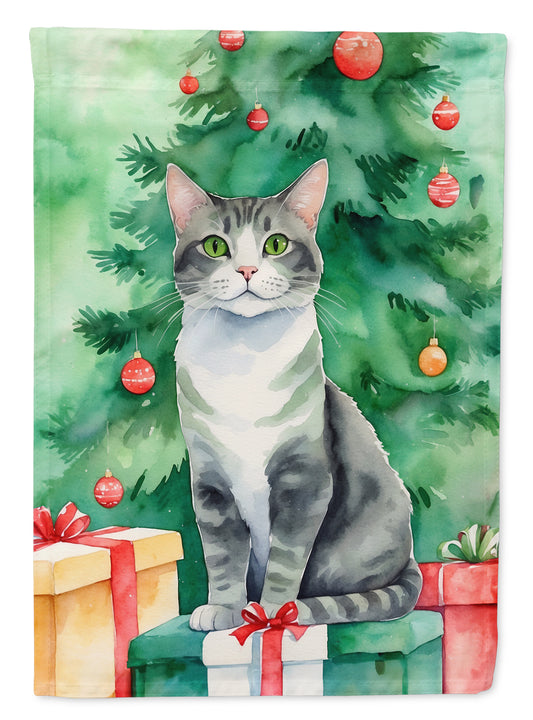 Buy this Ural Rex Cat By the Christmas Tree House Flag