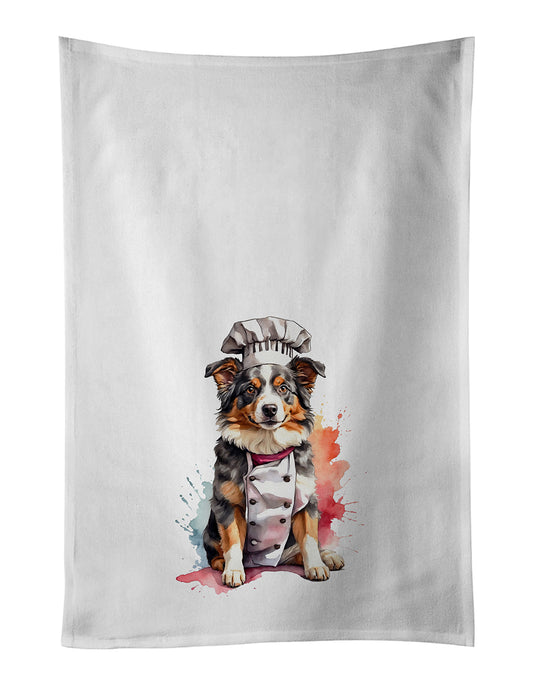 Buy this Australian Shepherd Chef Kitchen Towel Set of 2