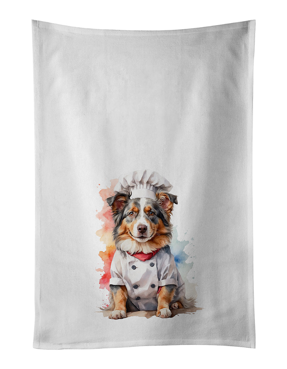 Buy this Australian Shepherd Chef Kitchen Towel Set of 2