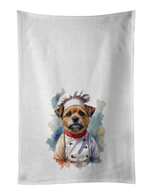 Buy this Border Terrier Chef Kitchen Towel Set of 2