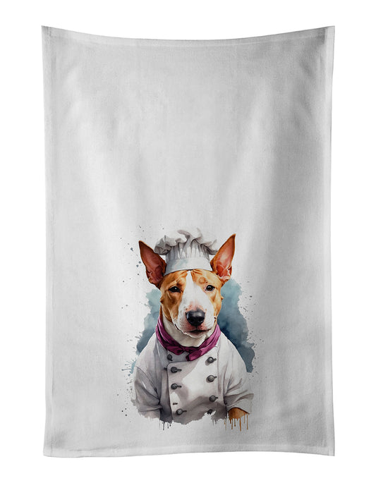 Buy this Bull Terrier Chef Kitchen Towel Set of 2