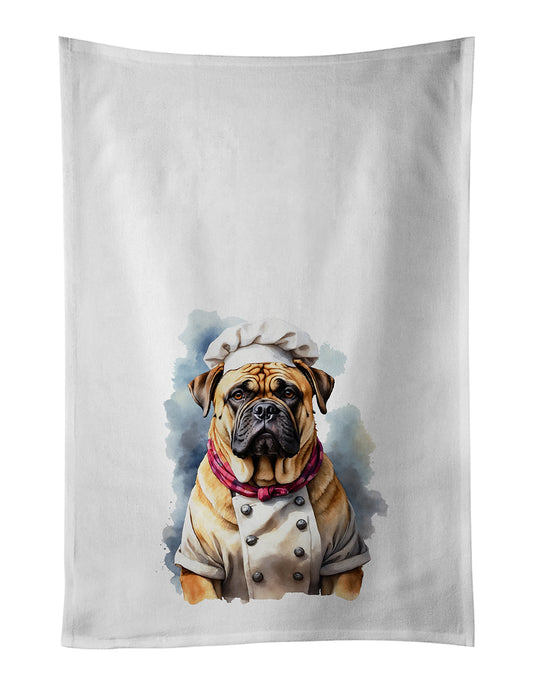 Buy this Bullmastiff Chef Kitchen Towel Set of 2