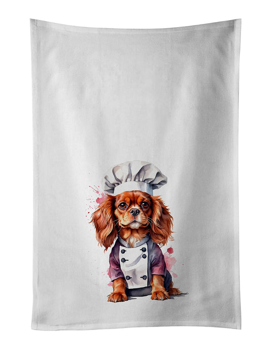 Buy this Cavalier Spaniel Chef Kitchen Towel Set of 2