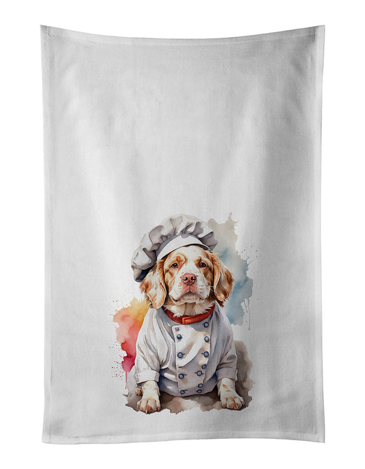 Buy this Clumber Spaniel Chef Kitchen Towel Set of 2