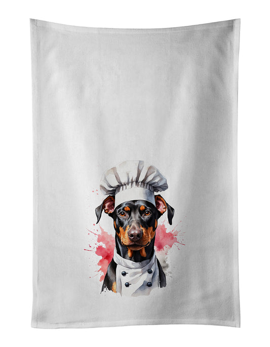 Buy this Doberman Pinscher Chef Kitchen Towel Set of 2