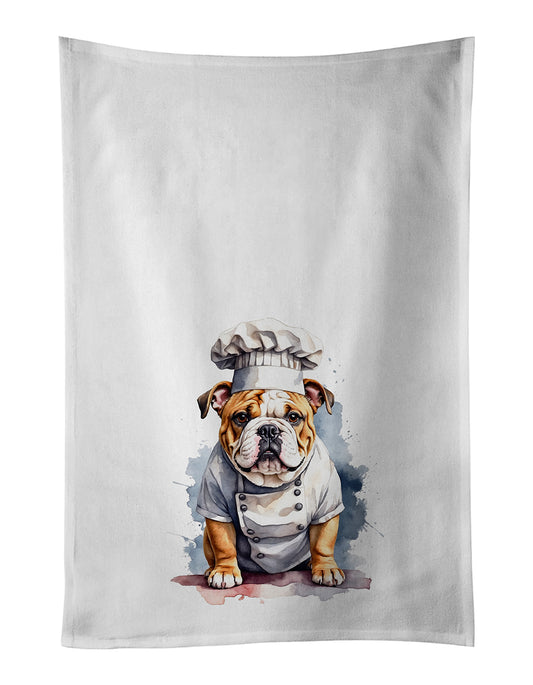 Buy this English Bulldog Chef Kitchen Towel Set of 2