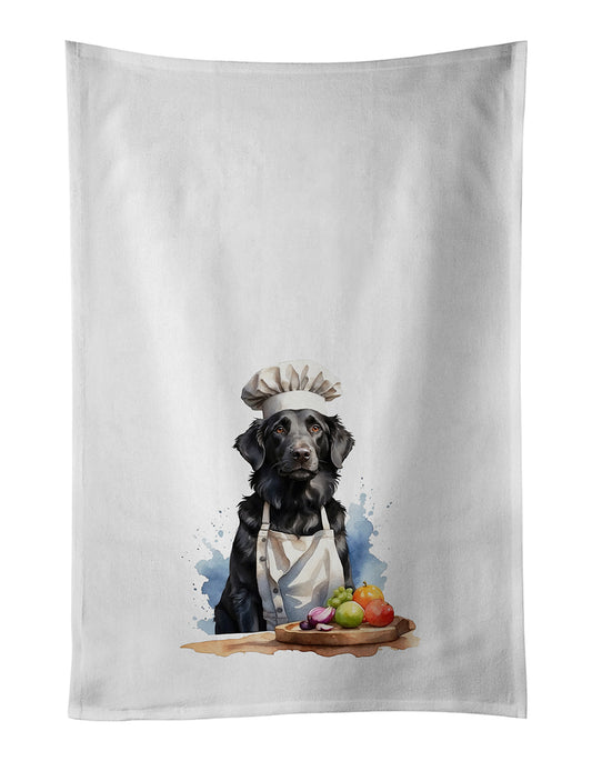 Buy this Flat-Coated Retriever Chef Kitchen Towel Set of 2