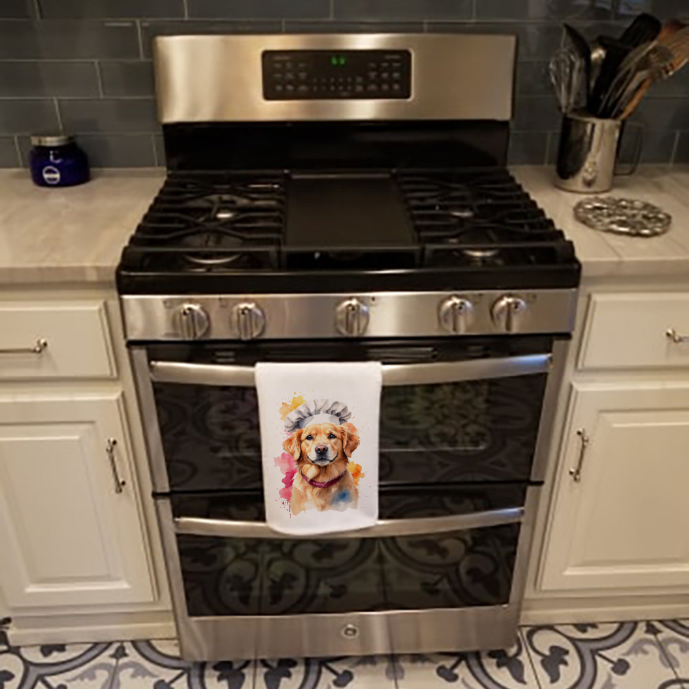 Golden Retriever Chef Kitchen Towel Set of 2