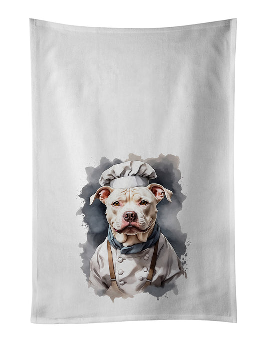 Buy this Pit Bull Terrier Chef Kitchen Towel Set of 2