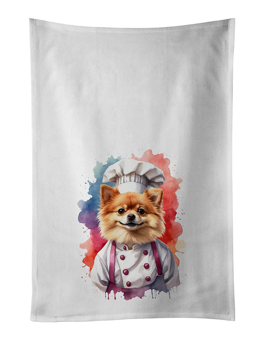 Buy this Pomeranian Chef Kitchen Towel Set of 2