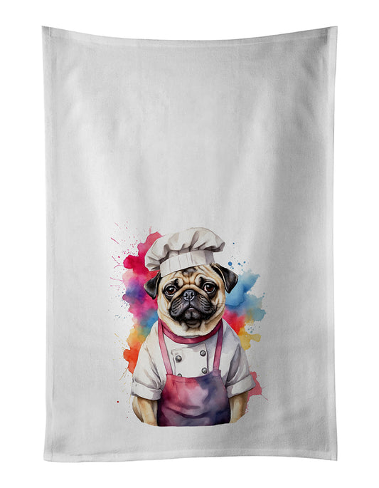 Buy this Pug Chef Kitchen Towel Set of 2