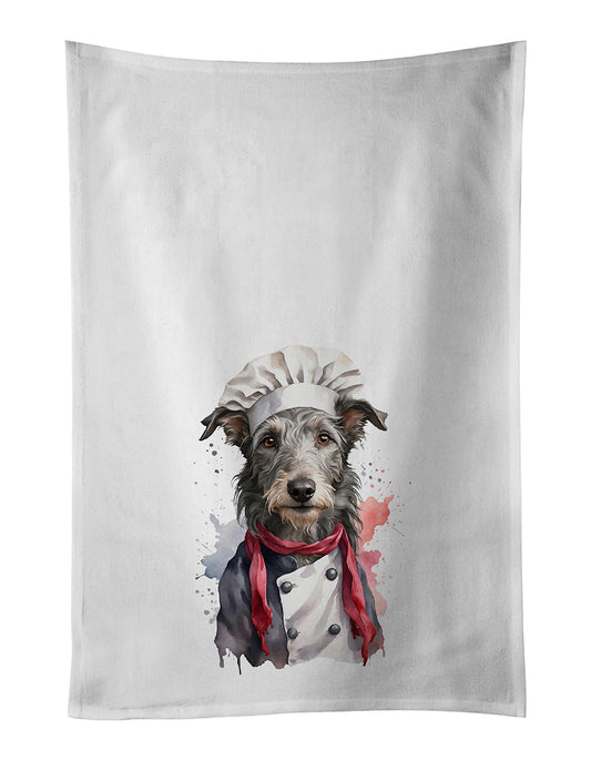 Buy this Scottish Deerhound Chef Kitchen Towel Set of 2