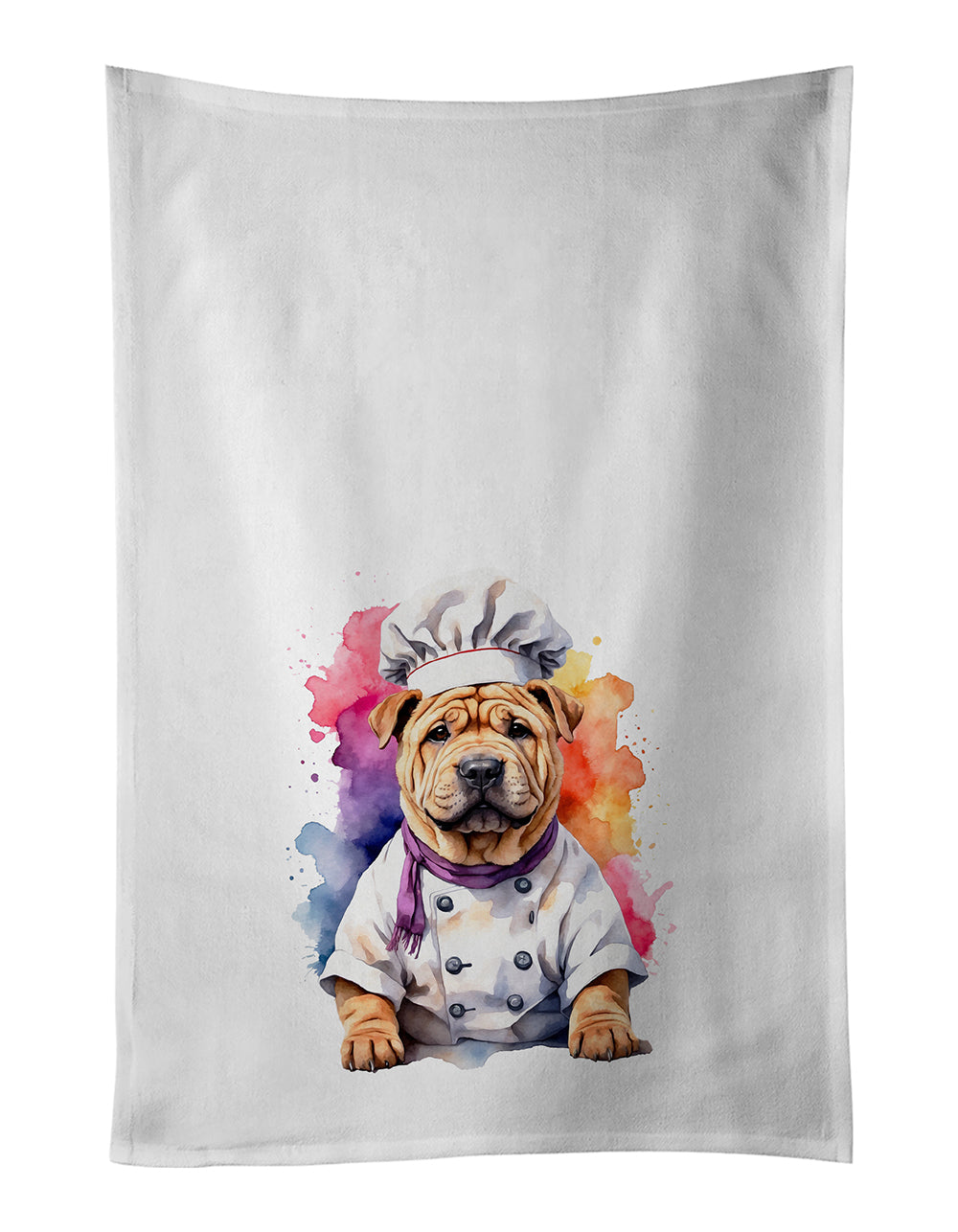 Buy this Shar Pei Chef Kitchen Towel Set of 2